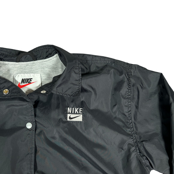 Vintage Nike Track Suit Youth LARGE 12-14 Black Jacket Pants Full Set Lined 90s - Picture 3 of 15